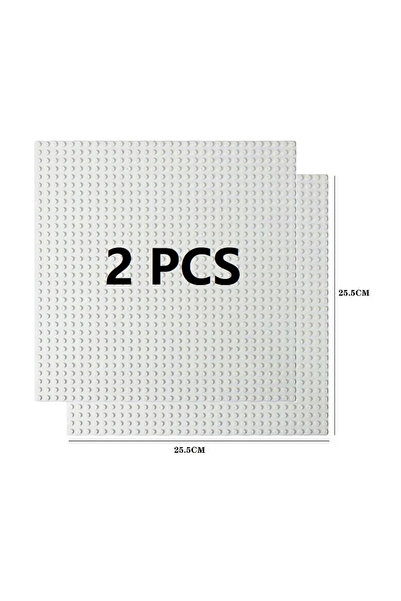 Choice8 2PCS 32X32 White 2Pcs Base Plate 32*32 32*16 Studs Classic Figures Bu...