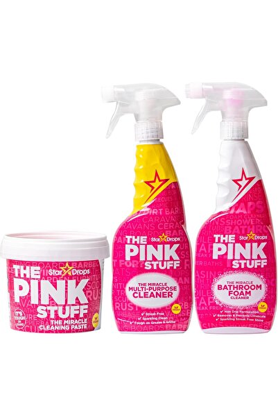 Stardrops مجموعة مكونة من 3 قطع من Pink Stuff: معجون Miracle، ورذاذ متعدد الأ...