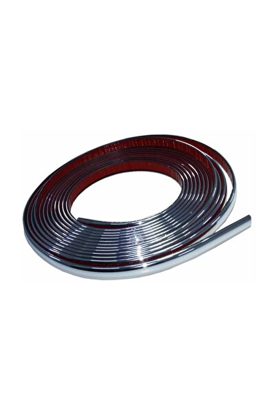 NKT GROUP Araç Içi Dışı 3d Krom Dekoratif Nikelaj Şerit Çıta 9mm X 1 metre