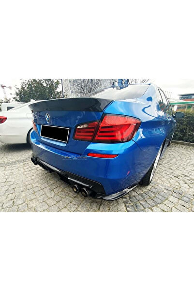 Genel Markalar BMW F10 Vorsteiner Arka Difüzör 2010-2017 arası 3 parça Sağ Sol Çıkışlı Parlak Siyah