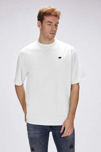 Bad Bear Damon White Men's Oversize T-Shirt