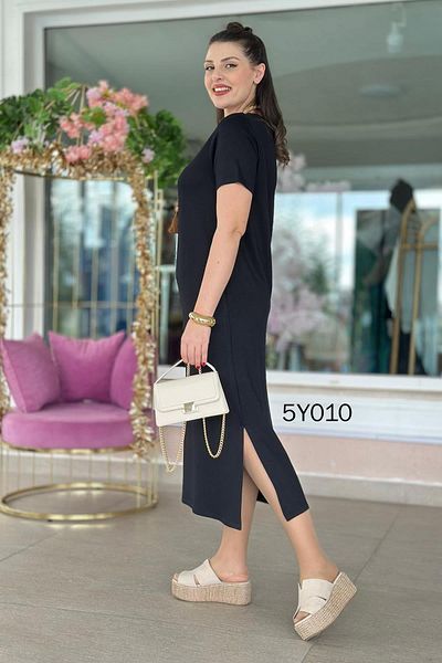 İnce Topuk Rochie de cristal cu fantă 5y010