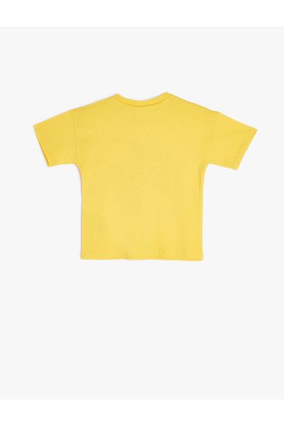 Koton Game Themed Printed Cotton Short Sleeve T-Shirt
