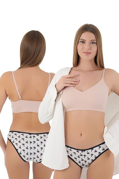 CNT Chiloți din bumbac cu model pentru femei, care oferă eleganță și confort împreună