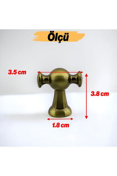 Badem10 Magnolia Antique Yellow Mâner Buton Mâner cu o singură șurub Mânere Mobilier Bucătărie Sertar Dulap Mâner dulap