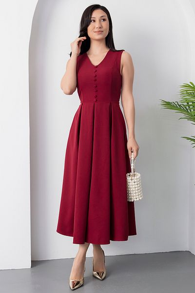 PULLIMM Rochie cu nasturi cu decolteu in V DKS1201