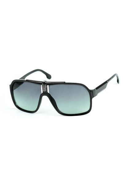 Di Caprio Men's Black Uv400 Protected Geometric Model Sunglasses