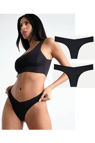 GECKO COLLECTION Gecko Brazilian Thong Laser Cut 2 Pcs