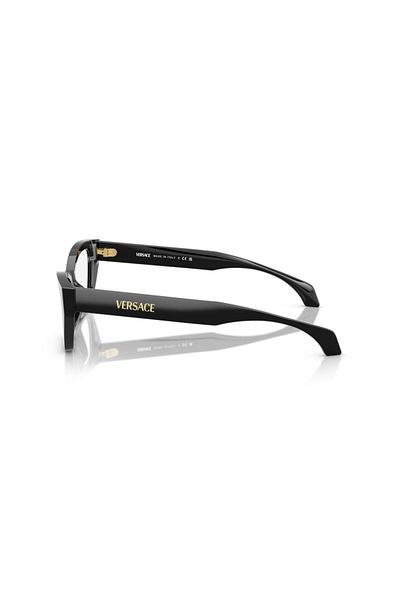 Versace Woman Cat Eye Eyeglasses- Ve 3373u - Lense Size:52mm - Black
