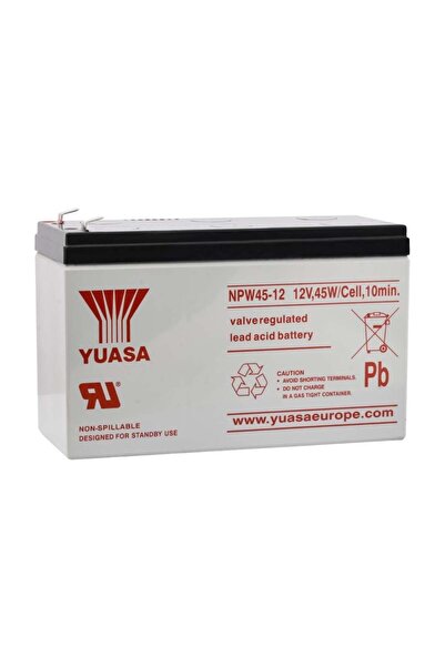 Yuasa NPW45-12 - 12V 45W Bakımsız Kuru Akü