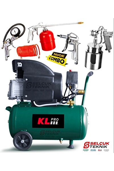 STANVOLT Klpro 24 Lt 8 Bar Hava Kompresörü Klk25 2hp Hediyeli Set