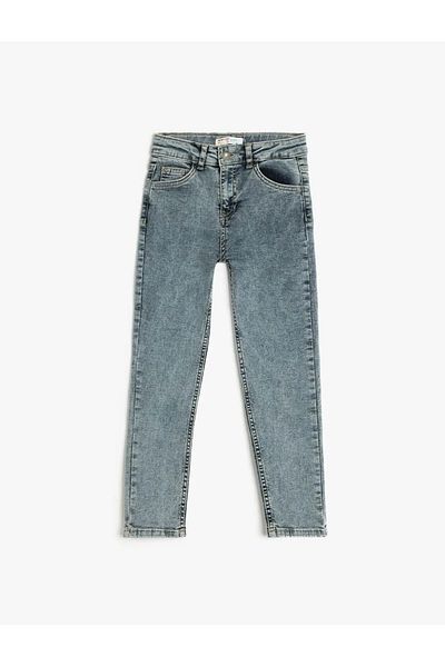Koton Narrow Leg Indigo Boy's Jeans Pants 5Skb40013Td