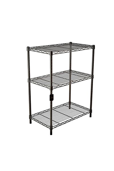 sharpdo 3 Wire Shelving Steel Storage Rack Adjustable Unit Shelves for Laundry Bathroom
