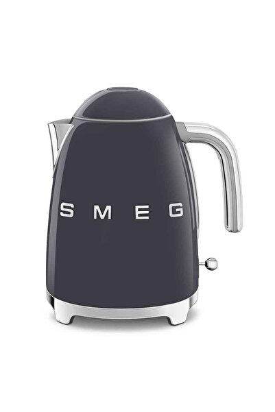SMEG غلاية كهربائية على طراز الخمسينيات، سعة 1.7 لتر، باللون الرمادي