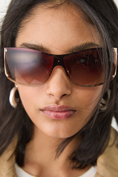 Stradivarius Ombré visor sunglasses