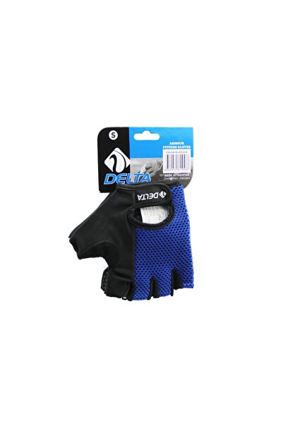 Go İthalat Fingerless - Meshed Sports Gloves Blue/Black Small (5372) Tygoo-Rs...