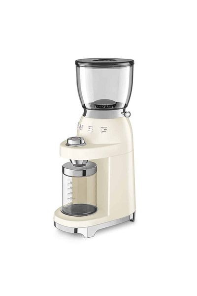 SMEG 50's Retro Style Coffee Grinder, Cream