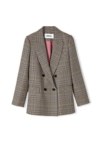 İpekyol Houndstooth Patterned Blazer