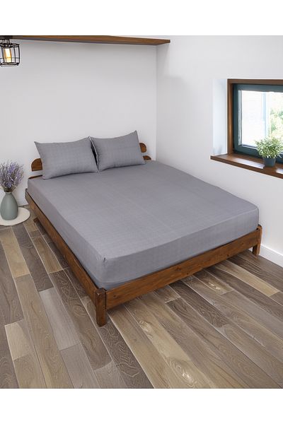 Moniva Home طقم شرشف قطن مزدوج مقاس 180x200 سم