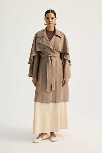 ZÜLAYS Laçin Trençkot Vizon