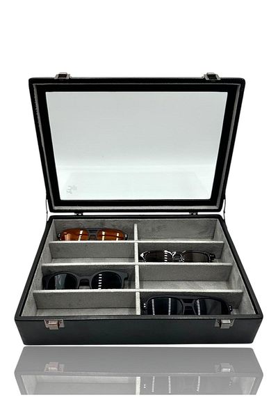 Dijital Çarşı Glasses Bag - Black Diji 8-Piece Glasses Box