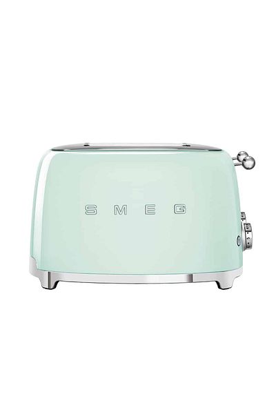 SMEG 50's Style 4-Slot Toaster, Pastel Green