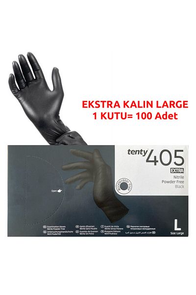 Tenty 405 (L) Extra Thick Black Gloves