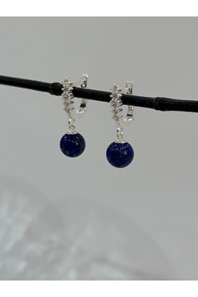 DURAN TAKI TASARIM Lapis Doğal Taş Gümüş Küpe