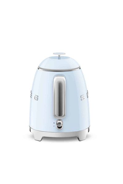SMEG غلاية صغيرة على طراز الخمسينيات، سعة 0.8 لتر، باللون الأزرق الباستيل