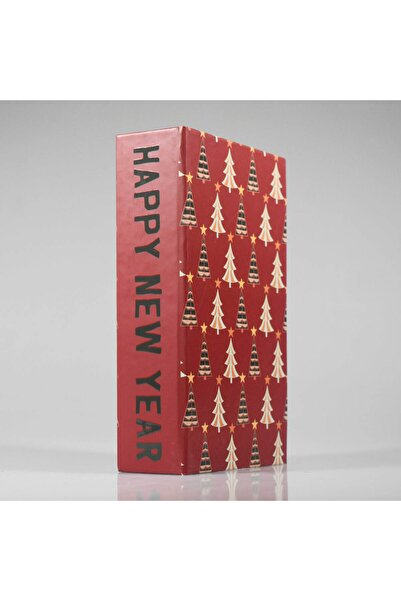 4nio ÇAM AĞAÇ YILBAŞI DEKORATİF KİTAP KUTU