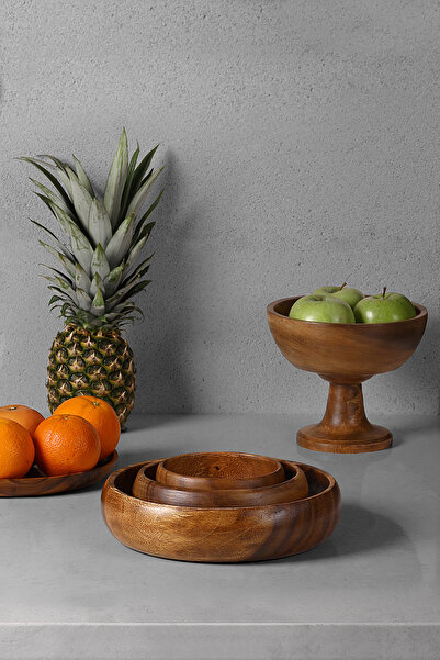 SepetçiBaba Akasya 3'lü Kase Seti