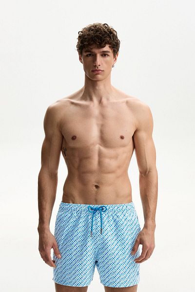 Bershka Regular fit printed swimming trunks