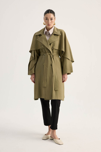 ZÜLAYS Laçin Trençkot Haki