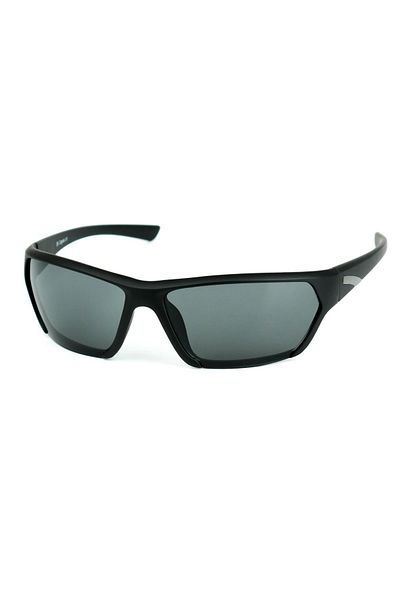 Di Caprio Men's Matte Black Uv400 Protection Rectangular Model Sunglasses