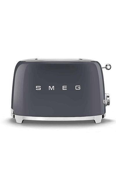 SMEG 50's Retro Style 2-Slice Toaster, Grey