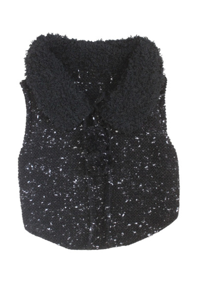 lelies Tedy Yaka Siyah El Örgüsü Bebek Yeleği