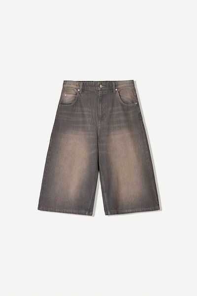 Bershka Super baggy denim Bermuda jorts