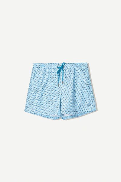 Bershka Regular fit printed swimming trunks