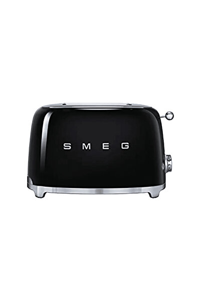 SMEG محمصة خبز على طراز الخمسينيات، مكونة من شريحتين، باللون الأسود