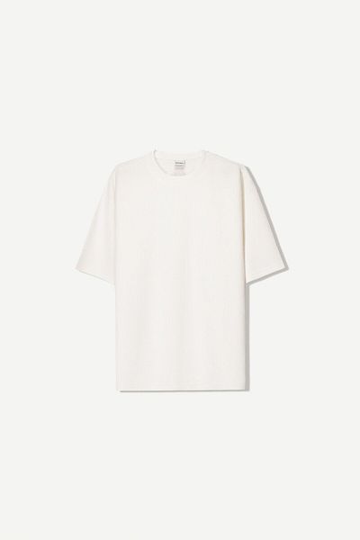 Bershka Short sleeve seersucker T-shirt