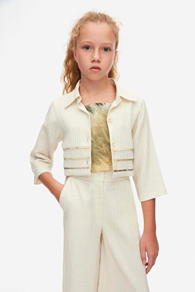 NK Cămașă Salerno pentru fetiță 8-14 ani cremă