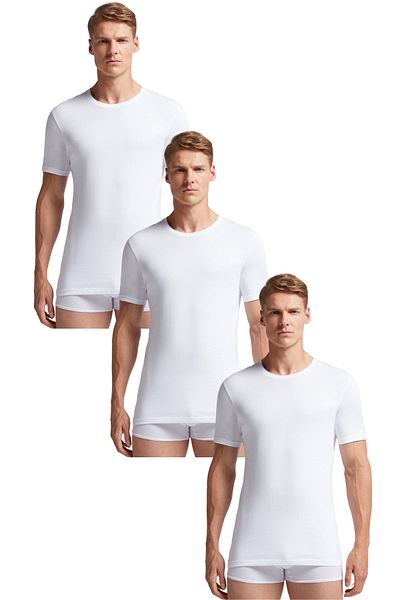 starsolmaz Men's Crew Neck 3-Piece Cotton Undershirt
