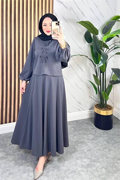 Dipmoda γυναικείο φόρεμα μπλούζα διπλό σετ DPMS032