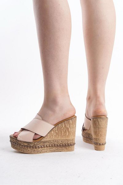 ERNİLA Women's Slippers with Filler Heel
