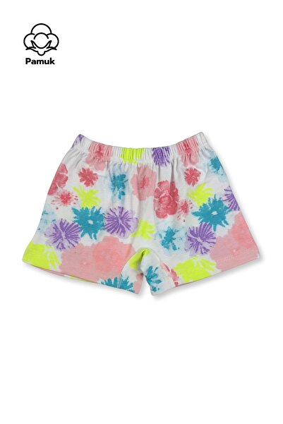 MK Mukko Kids Girls' Cotton 6-Piece Boxer Briefs Set Colorful and Patterned Underwear