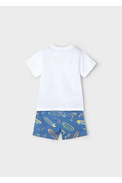 MAYORAL Boy's Printed Shorts Suit 4-8 Years White