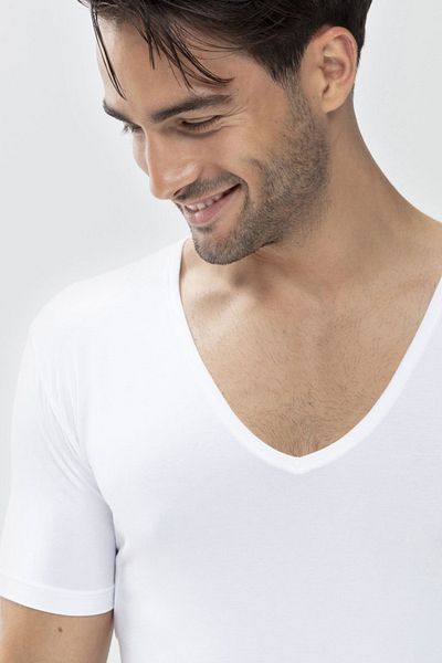 starsolmaz Men's V Neck Cotton Modal Stretchy Comfortable Short Sleeve T-Shirt Undershirt