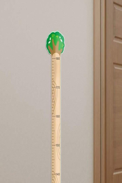 Tor Store Sevimli Figürlü Boy Ölçer Sticker Bebek Çocuk Odası Boy Ölçme Mezur...