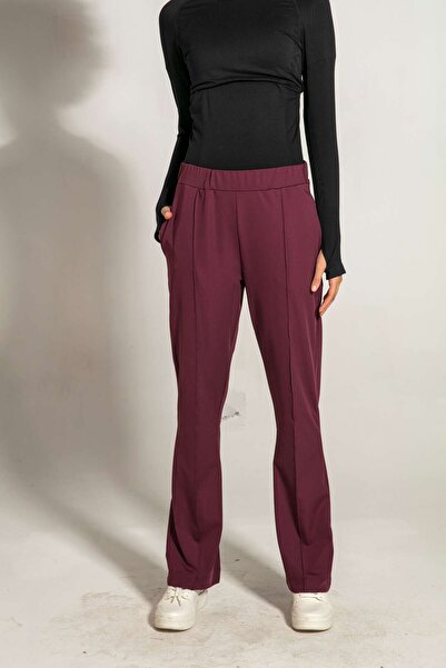 FD SPORTS Magic-Fit Quick Dry Sweatpants - Claret Red
