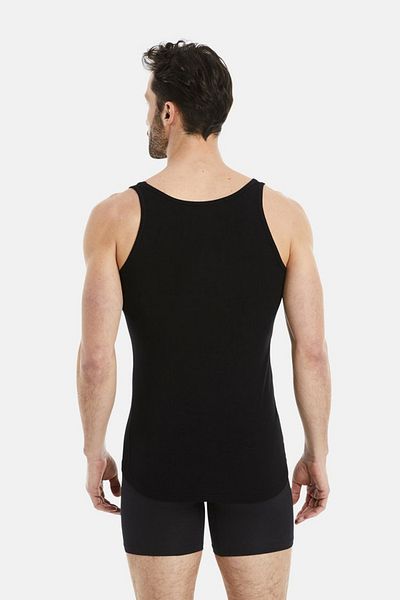 starsolmaz Men's Black Strappy 100% Cotton Undershirt